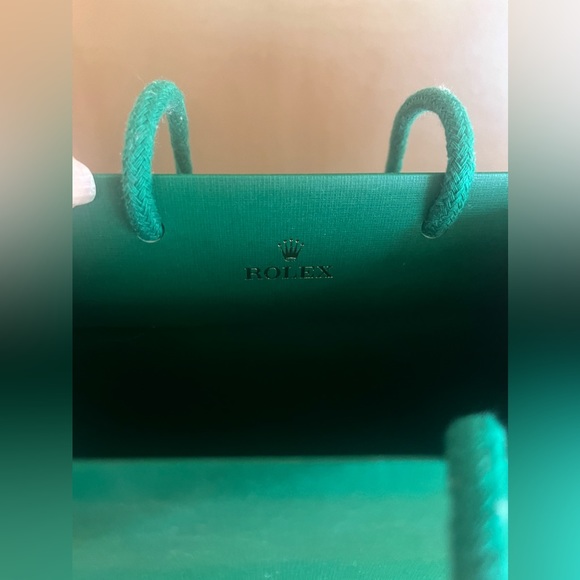 Rolex // Green Shopping Bag // Small - Picture 4 of 7